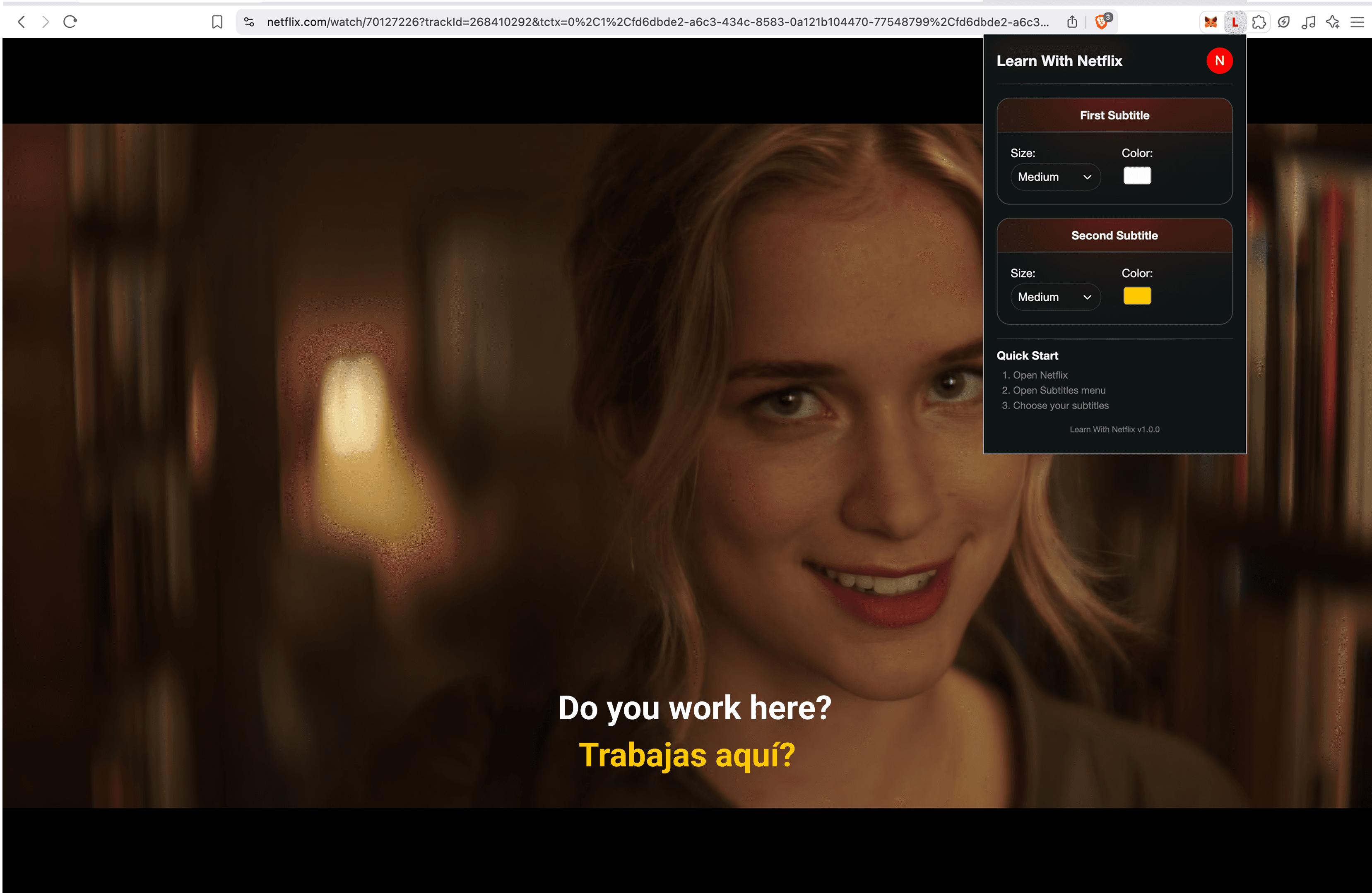 Font size and color customization